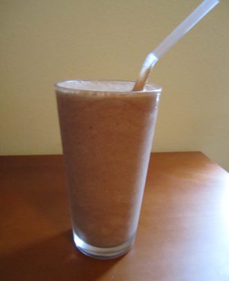 Low-Fat Choco Peanut Butter Banana Smoothie