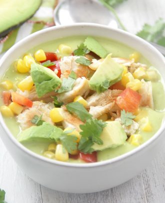 Avocado-Corn Chowder with Chicken