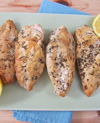 Slow Cooker Lemon Rosemary Chicken