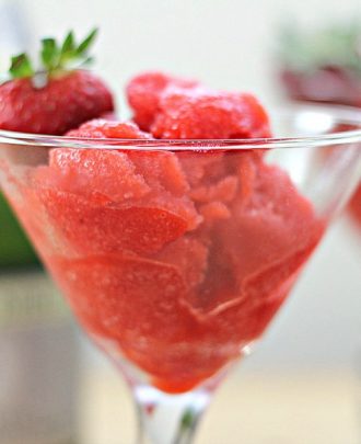Strawberry Champagne Sorbet