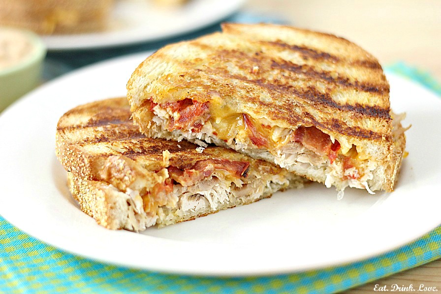 Chicken and Bacon Panini with Spicy Chipotle Mayo