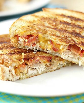 Chicken and Bacon Panini with Spicy Chipotle Mayo