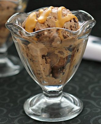 Double Chocolate Peanut Butter Swirl Ice Cream