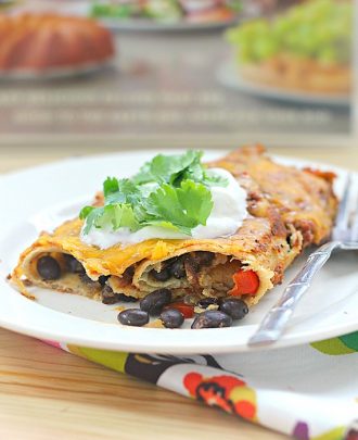 Skinny Bitch Tuesday: Spicy Black Bean Enchiladas