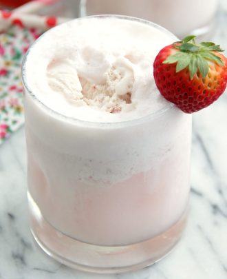 Strawberry Soda Floats
