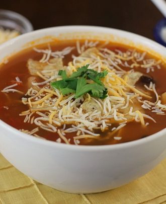 30-Minute Chicken Tortilla Soup