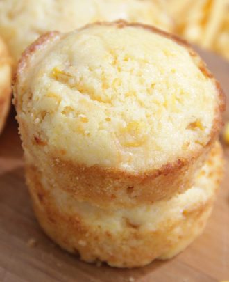 Garlic Cheddar Corn Muffins