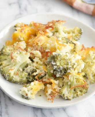 Low Fat Broccoli Gratin