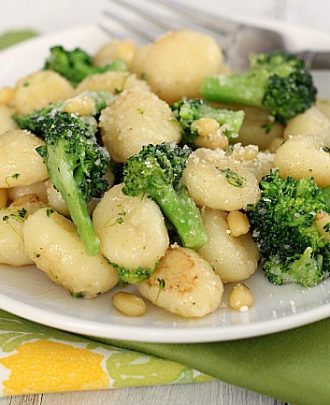 Browned Butter Gnocchi with Broccoli