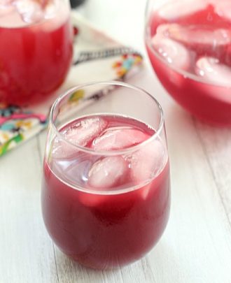 Pomegranate-Pear Champagne Punch