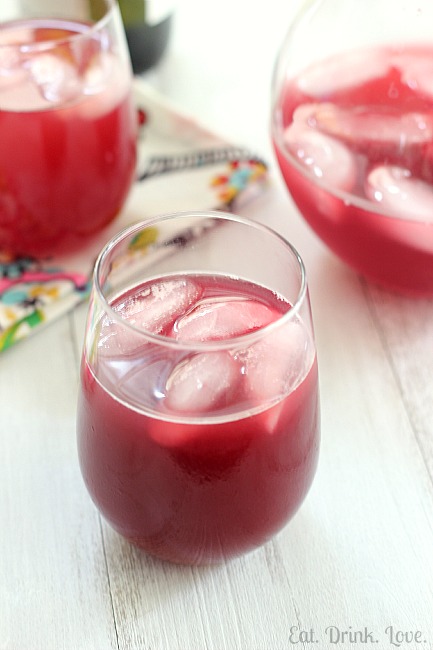 Pomegranate-Pear Champagne Punch