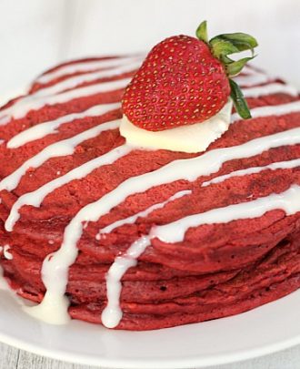 Red Velvet Pancakes