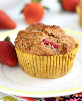 Strawberry Banana Muffins (Dairy-Free)