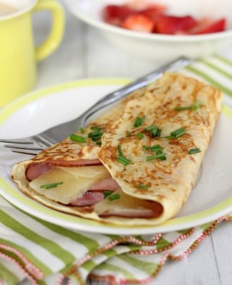 Ham and Gruyère Crêpes