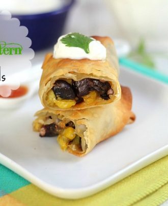 Baked Southwestern Egg Rolls