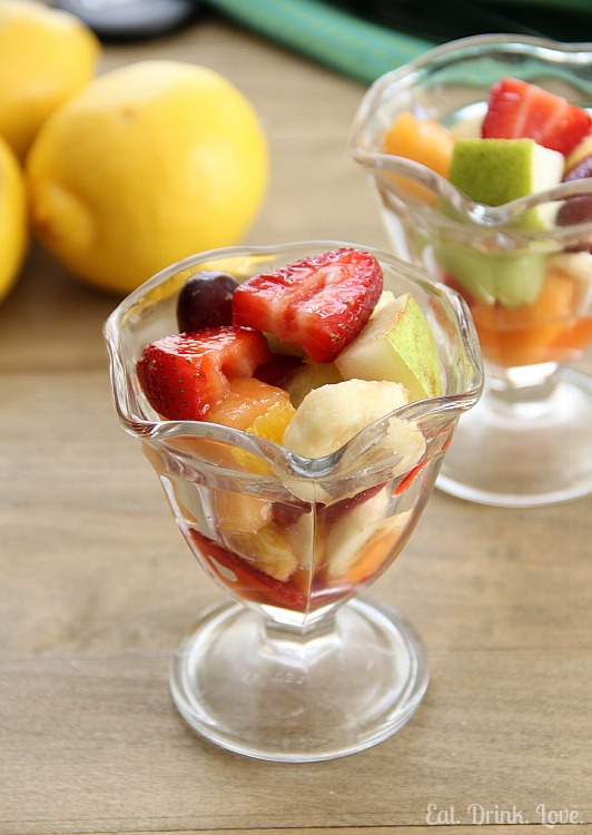 Fruit Salad with Honey Lemon Dressing