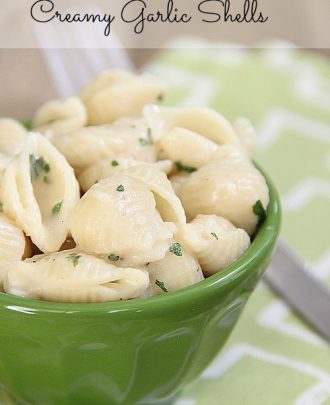 Creamy Garlic Shells