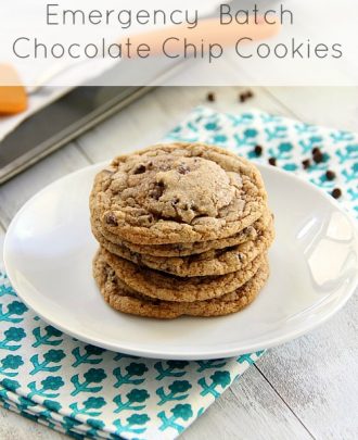 Emergency Batch Chocolate Chip Cookies