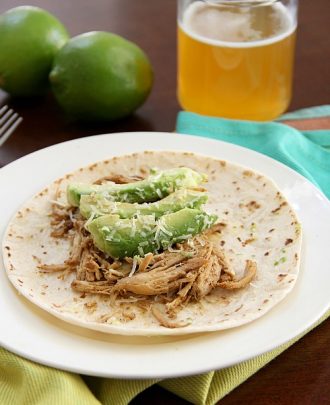 Crockpot Cheddar Beer Tacos