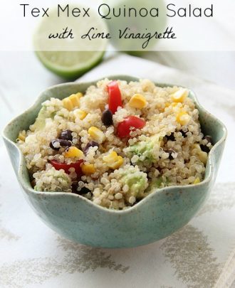 Tex Mex Quinoa Salad with Lime Vinaigrette
