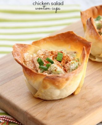 Chicken Salad Wonton Cups