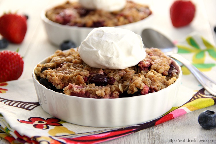 Blueberry Strawberry Crumble