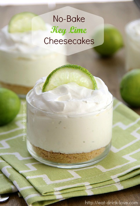 No-Bake Key Lime Cheesecakes
