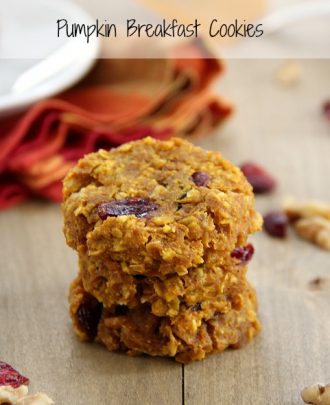 Pumpkin Breakfast Cookies