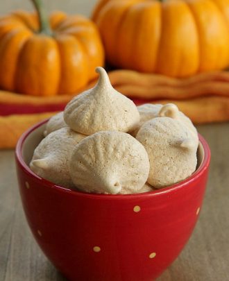 Pumpkin Spice Meringue Cookies