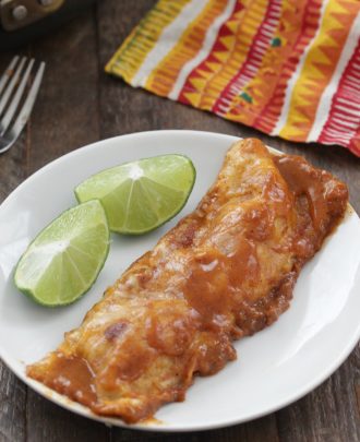 Stovetop Chicken Enchiladas