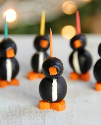 Olive & Cream Cheese Penguins