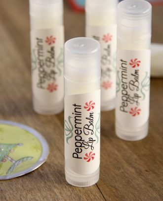 Homemade Peppermint Lip Balm (plus free label printable!)