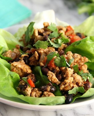 Southwestern Chicken Lettuce Wraps