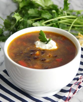 Spicy Black Bean Soup