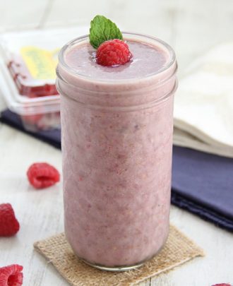 Raspberry Almond Smoothie