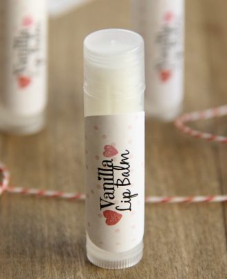 Homemade Vanilla Lip Balm (with free label printable!)