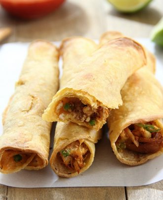 Baked Chicken Taquitos