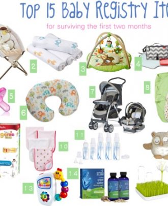 Top 15 Baby Registry Items (plus other Baby Essentials)