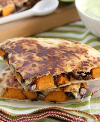 Sweet Potato and Black Bean Quesadillas