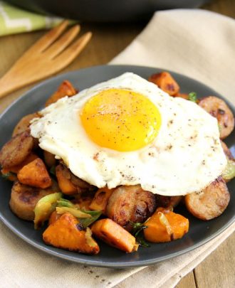 Sweet Potato & Chicken Sausage Hash