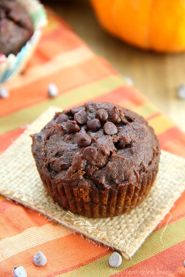 Chocolate Pumpkin Muffins
