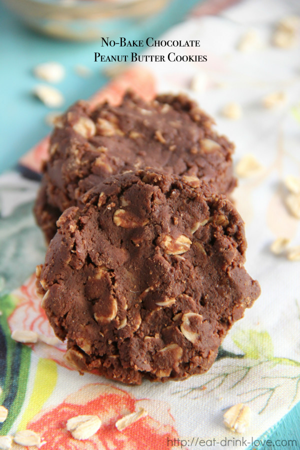 No-Bake Chocolate Peanut Butter Cookies