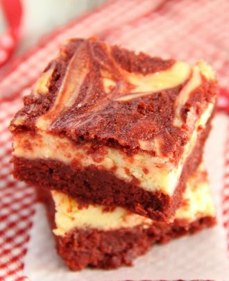 Red Velvet Cheesecake Swirl Brownies