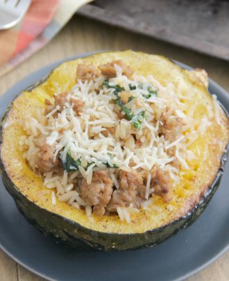Sausage-Stuffed Acorn Squash