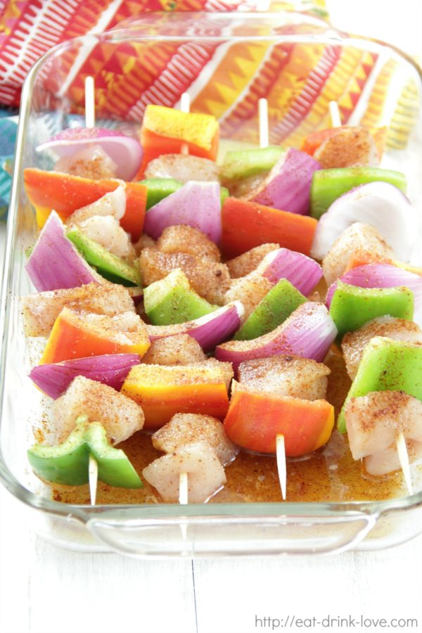 Chili Lime Chicken Kebabs