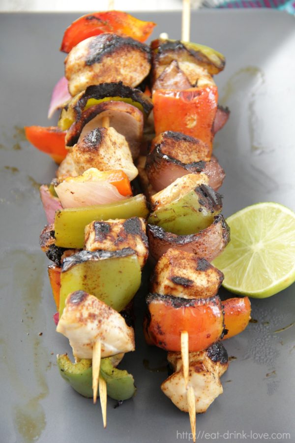 Chili Lime Chicken Kebabs