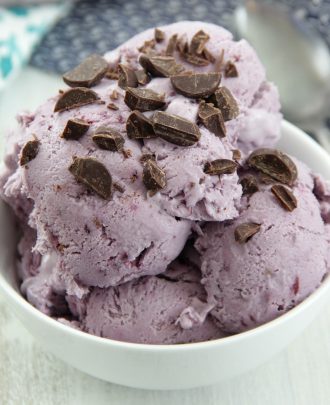 No-Churn Blackberry Ice Cream