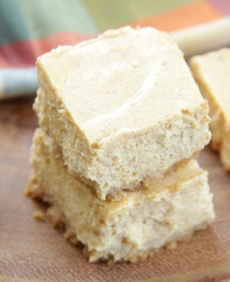 Skinny Pumpkin Cheesecake Bars