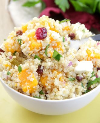Butternut Squash and Cranberry Quinoa Salad