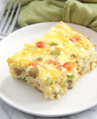 Sausage and Pepper Breakfast Casserole